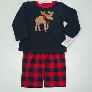 🔥Carter kids 2 pc set boys kids Sz 18 months pajama Christmas New